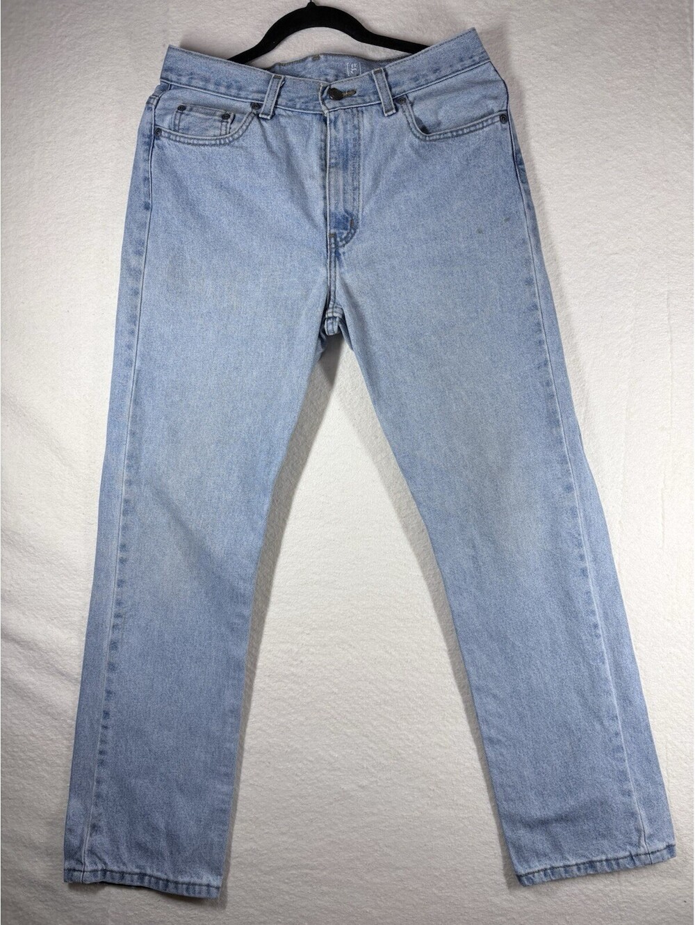 Jeans 31x30 Light Wash George Regular Fit Straight Leg 100% Cotton Denim